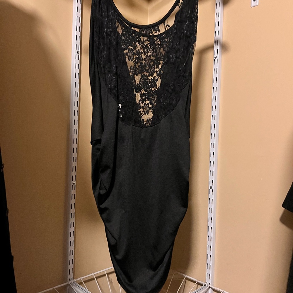 Elegant Black Lace Dress